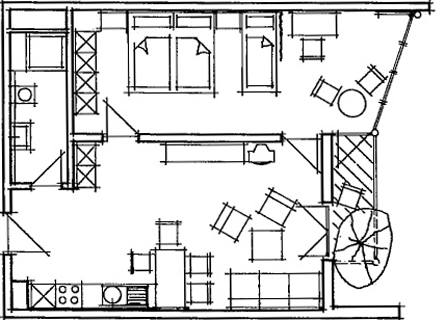 Grundriss Ferienwohnung 4